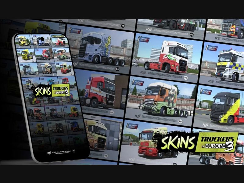 Tải Hack Truckers of Europe 3 (Vô Hạn Tiền, Max Level) v0.5.59 3 Nhiều loại xe tải trong Hack Truckers of Europe 3