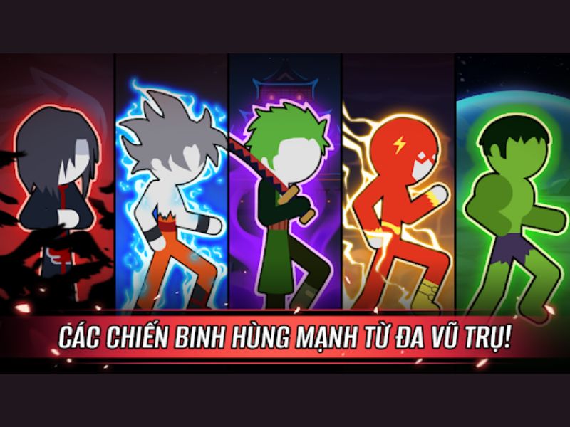 Tải Hack Chiến Binh Đa Vũ Trụ Đại Chiến (Full Nhân Vật) v1.3.6 3 Đa dạng các chiến binh trong Hack Chiến Binh Đa Vũ Trụ Đại Chiến