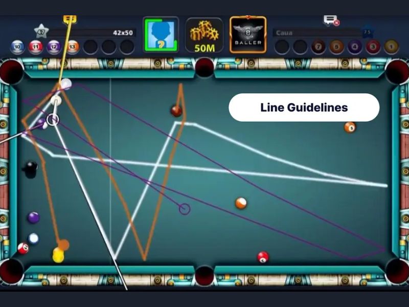 Tải Hack 8 Ball Pool (Vô Hạn Tiền, Đường Kẻ Dài) v56.11.4 4 Đường kẻ dài trong Hack 8 Ball Pool