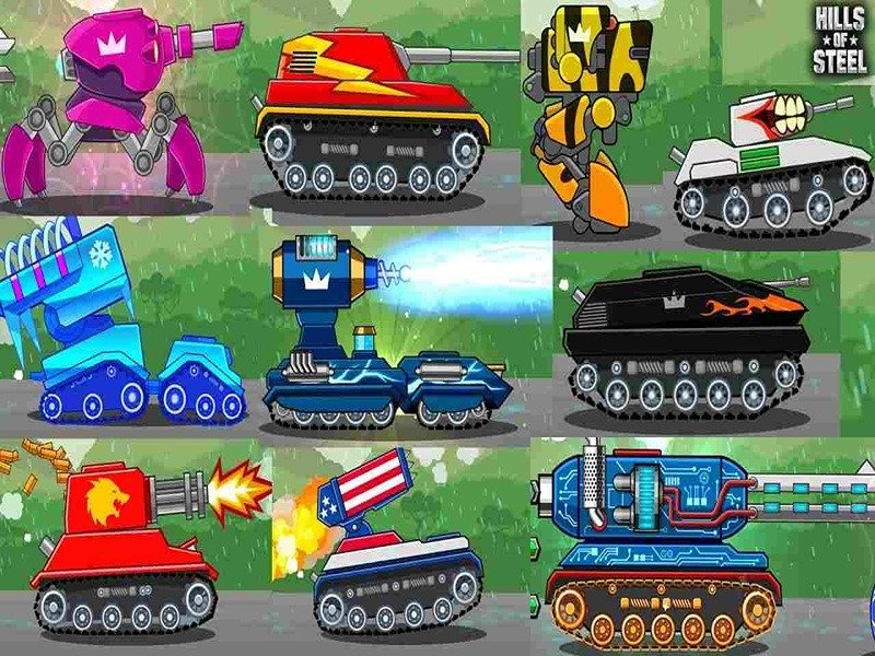 Tải Hack Hills of Steel (Full Tiền, Kim Cương, Menu) v8.3.2 3 Hệ thống xe tăng và nâng cấp trong Hack Hills Of Steel