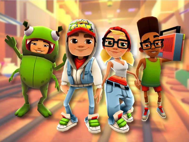 Tải Subway Surfers Hack (Full Tiền, Menu) v3.51.10 3 Nhân Vật Đa Dạng Trong Subway Surfers Hack
