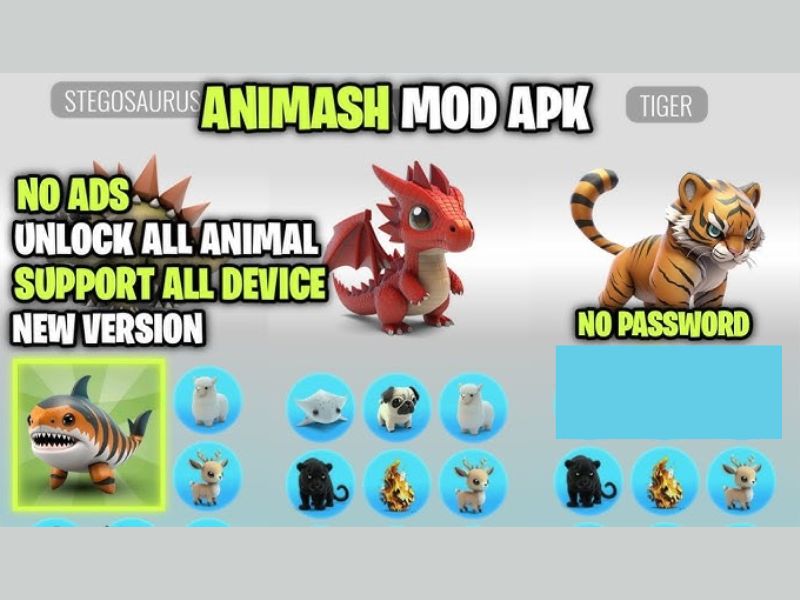 Tính Năng MOD Nổi Bật Của Bản Animash Hack