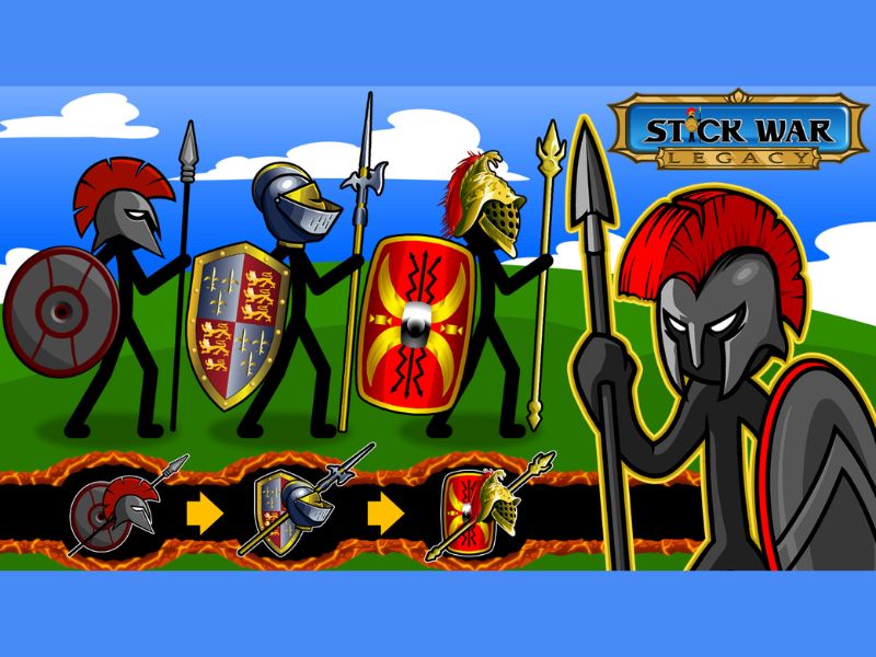 Tải Stick War Legacy Hack (99999 Kim Cương, Vô Hạn Tất Cả) v2023.5.1885 3 Trang phục của nhân vật trong Stick War Legacy Hack