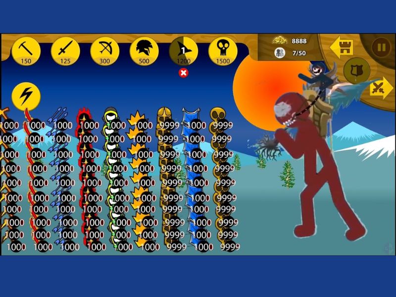 Tải Hack Người Que Đại Chiến (Vô Hạn Kim Cương) v4.3.4 4 Vô hạn kim cương trong Hack Người Que Đại Chiến