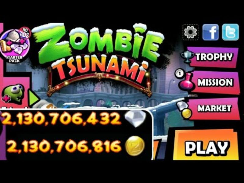 Tải Zombie Tsunami Hack (Full Tất Cả, Bất Tử) V4.6.7 1 Giới Thiệu Về Zombie Tsunami Hack
