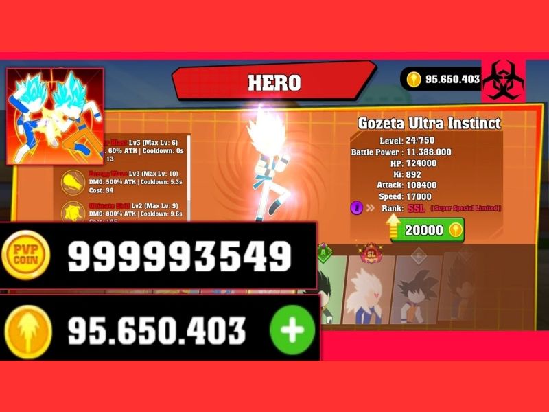 Tải Hack Chiến Binh Rồng Huyền Thoại (Menu, Full Nhân Vật, Vô Hạn Tiền) V6.1 4 Hack Chiến Binh Rồng Huyền Thoại vô hạn tiền