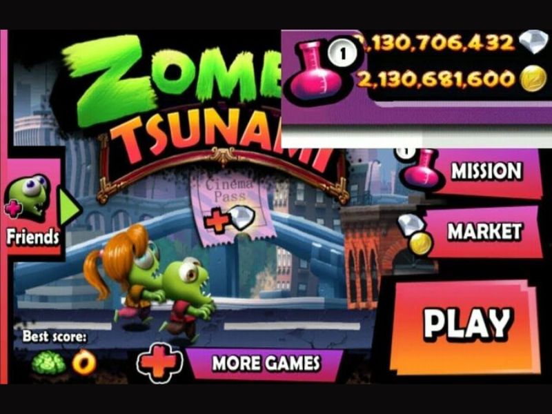 Tải Zombie Tsunami Hack (Full Tất Cả, Bất Tử) V4.6.7 3 Zombie Tsunami Hack vô hạn tiền